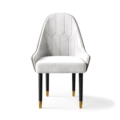 Geometric High-Back Dining Chair