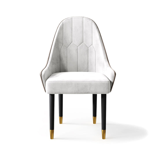 Geometric High-Back Dining Chair