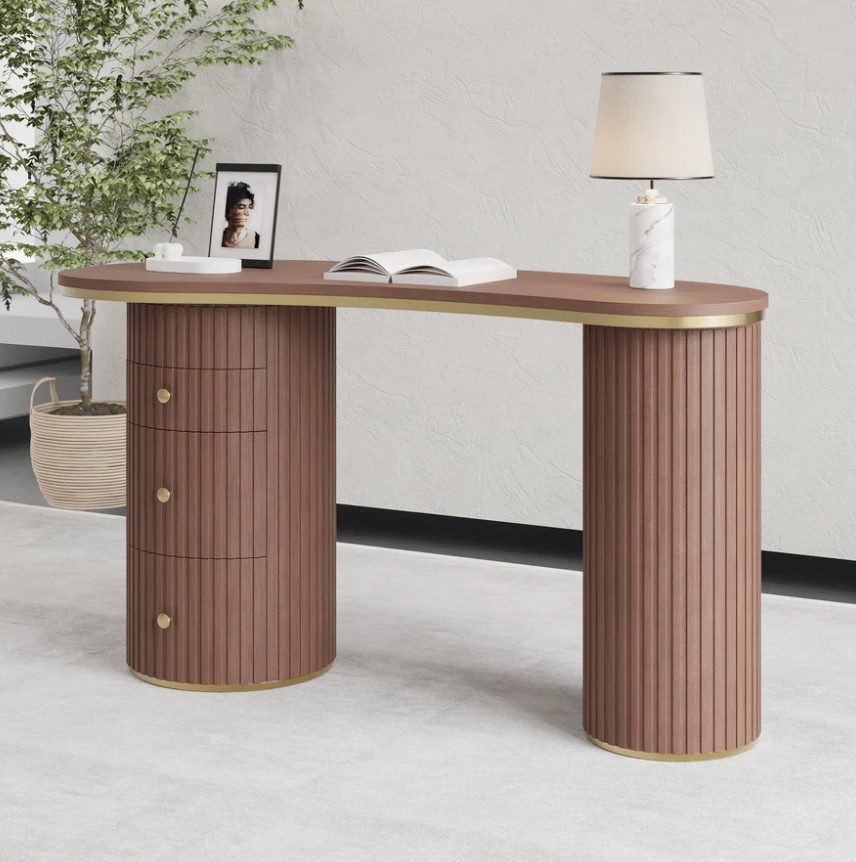 Kira desk in walnut for the home office set
