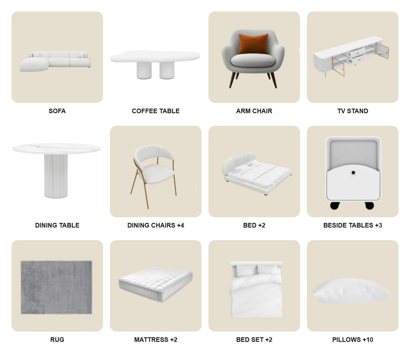 White/2Bedroom/29Items