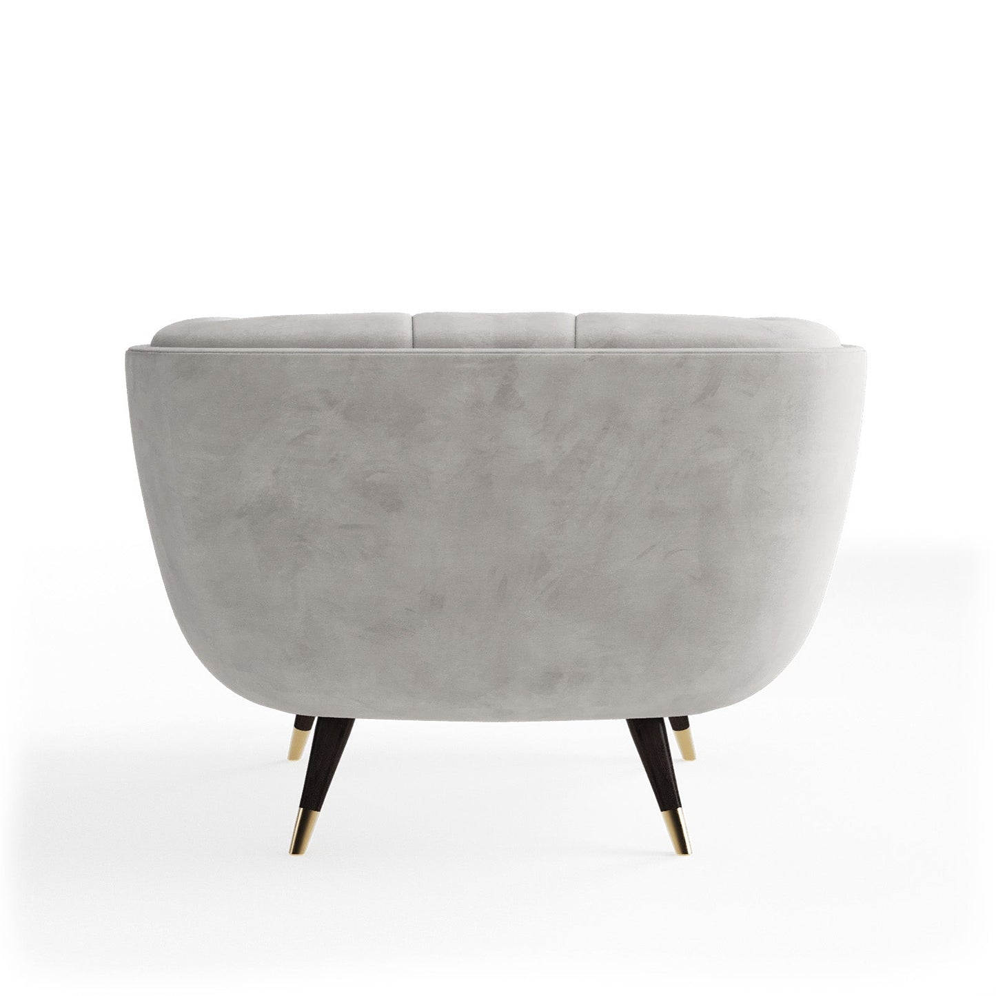 Modern Tan Velvet Accent Arm Chair