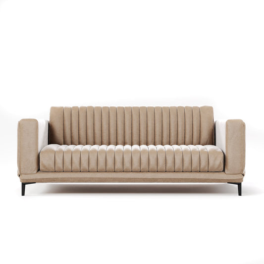 Luxe Ribbed Velvet 3-Seater Sofa Bed