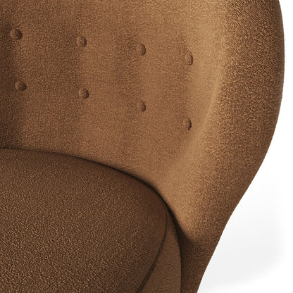 Scandi-Inspired Soft White Bouclé Occasional Arm Chair