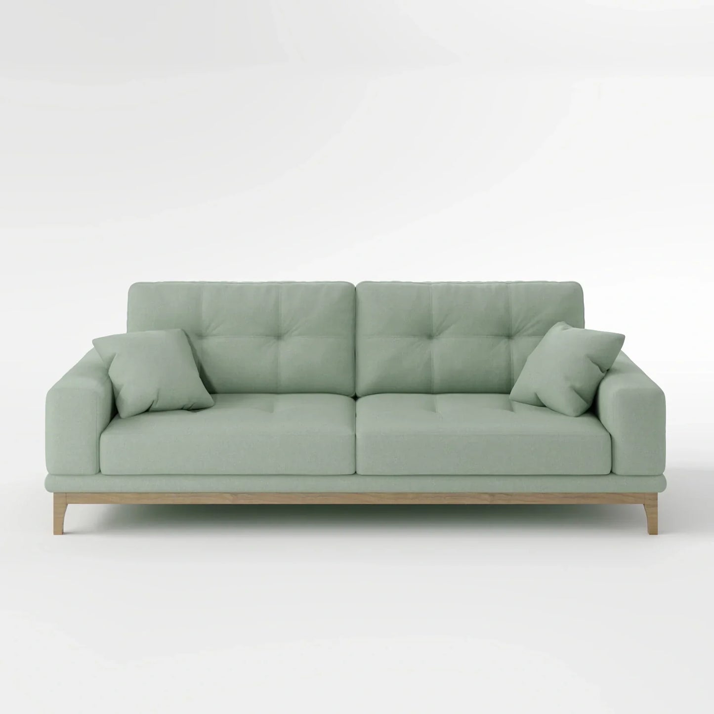 Sage Tufted 2-Seater Convertible Sofa Bed