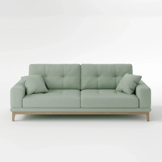Sage Tufted 2-Seater Convertible Sofa Bed
