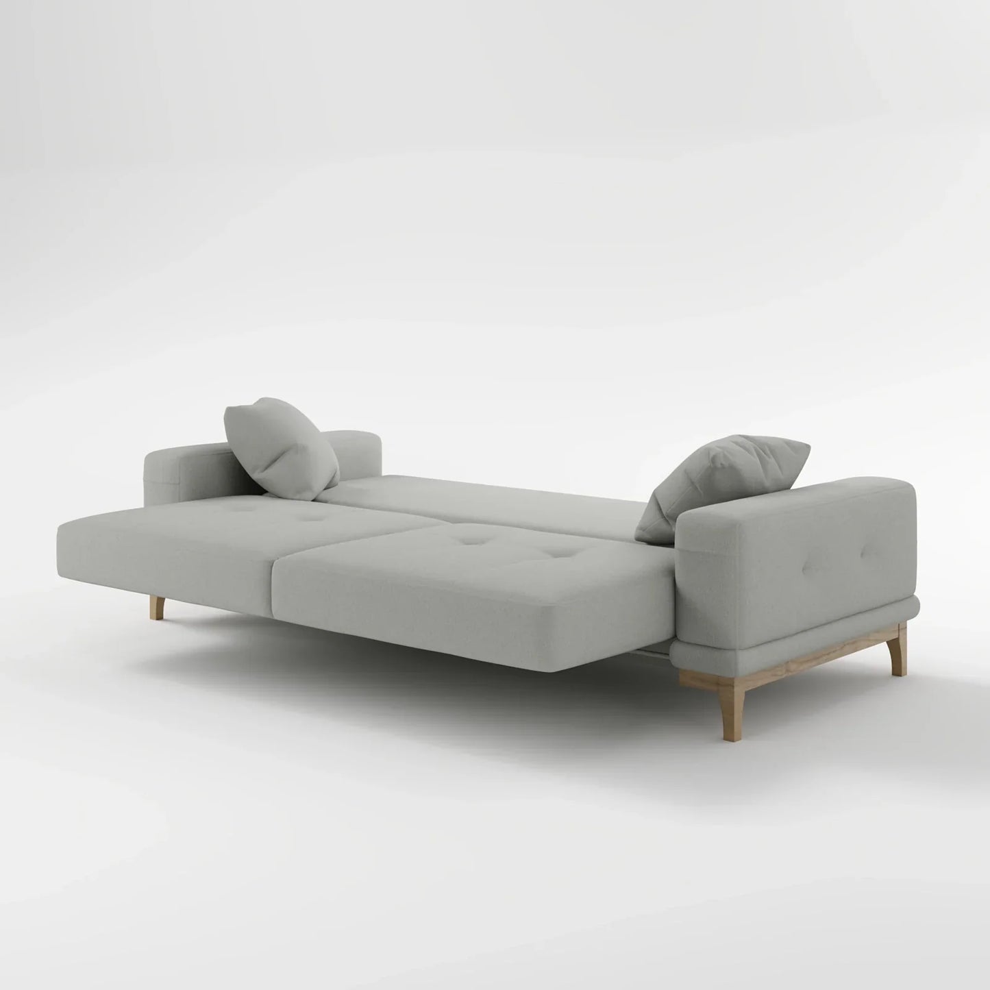 Sage Tufted 2-Seater Convertible Sofa Bed