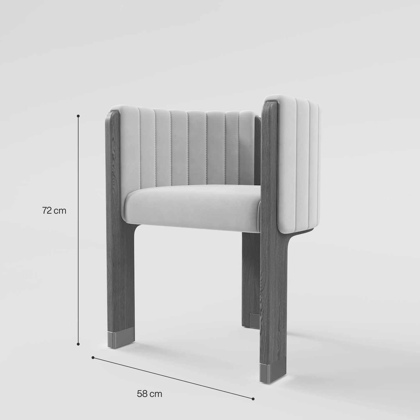 Linear Channelled Dining Chair