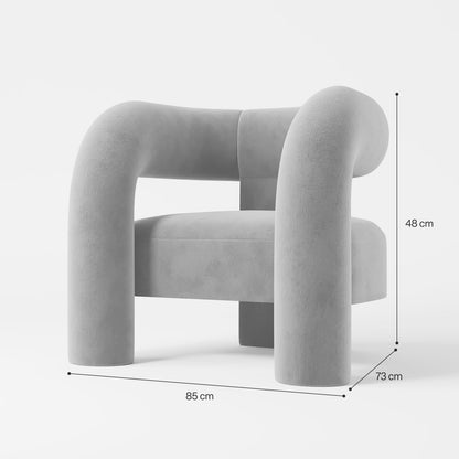 The Veridian Lounge: Architectural Sculptural Chair in Forest Velvet