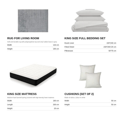 Gray/1-Bedroom20Items