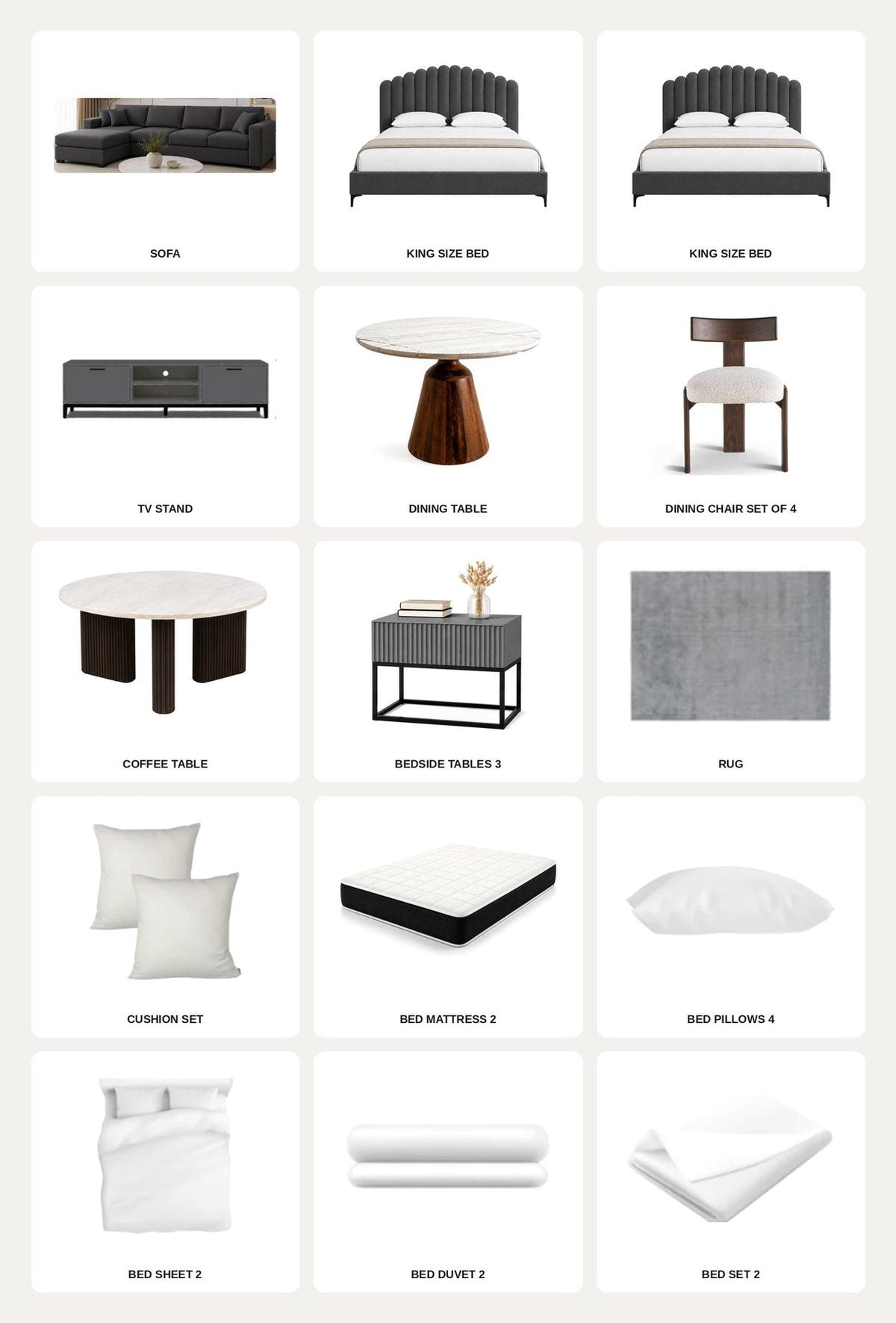 Gray/2-Bedroom28Items
