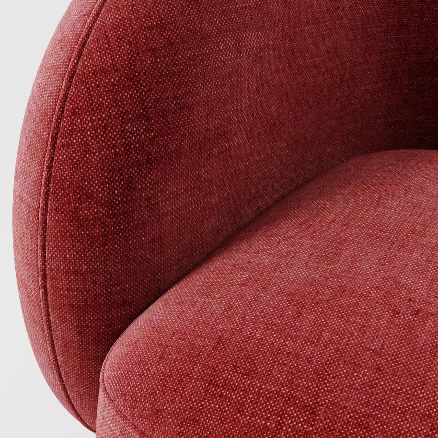 The Serene Lounge: Modern Integrated Armchair in Ivory Texture