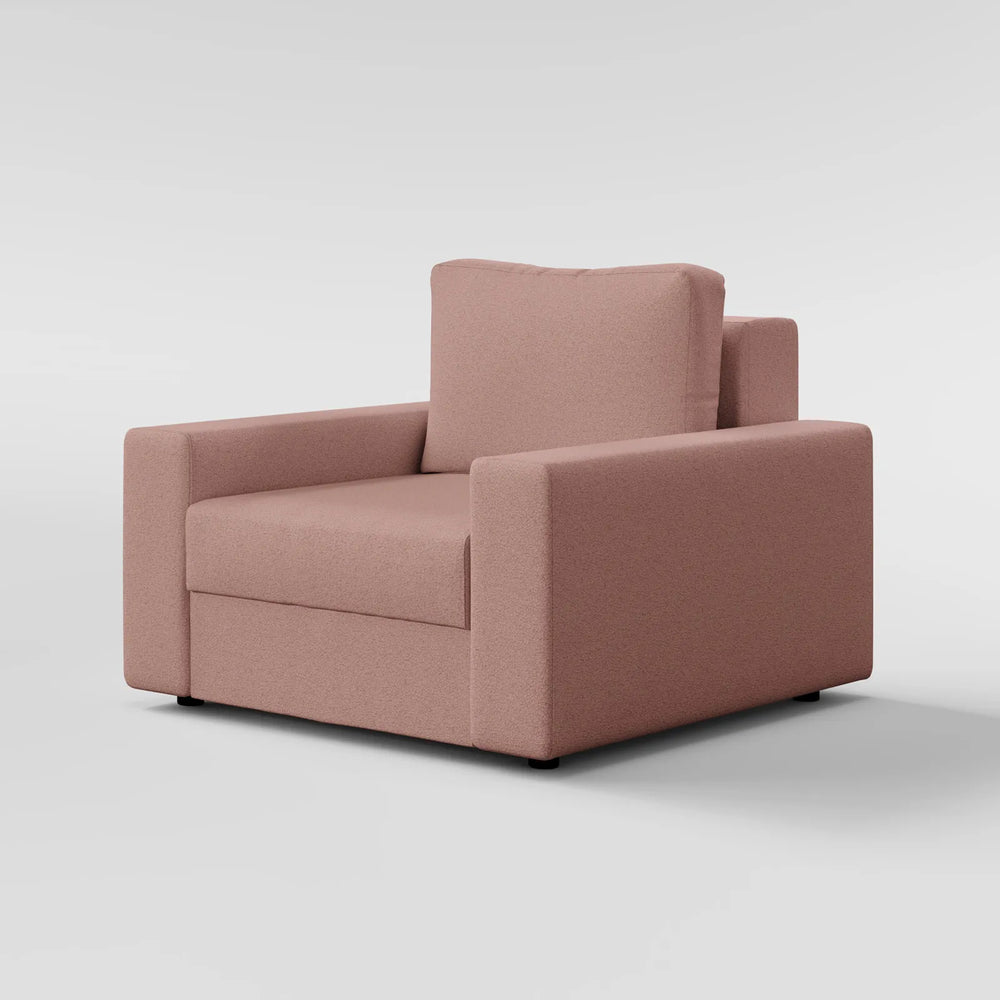 Sleek Boxy Accent Arm Chair