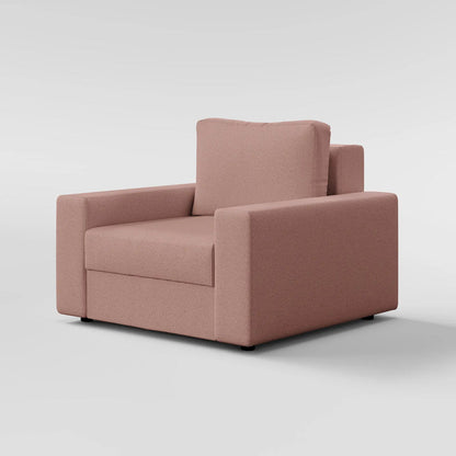 Sleek Boxy Accent Arm Chair