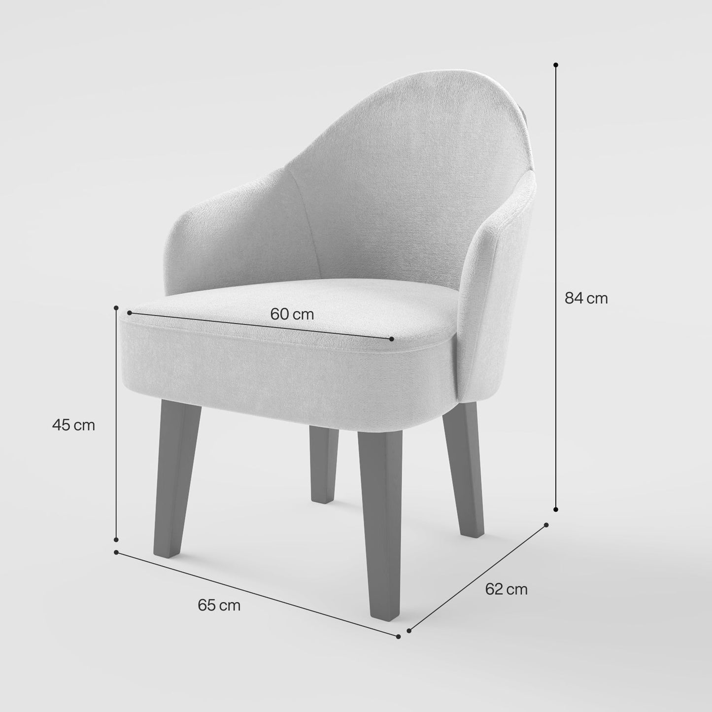 Elegant High-Back Armchair