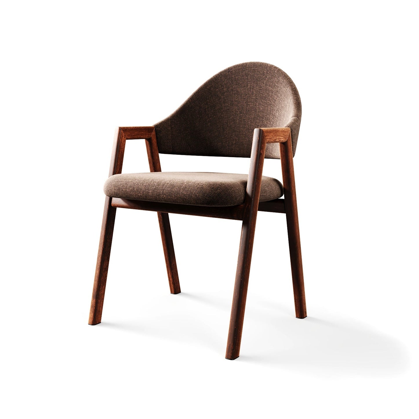 Arc-Support Timber Dining Chair