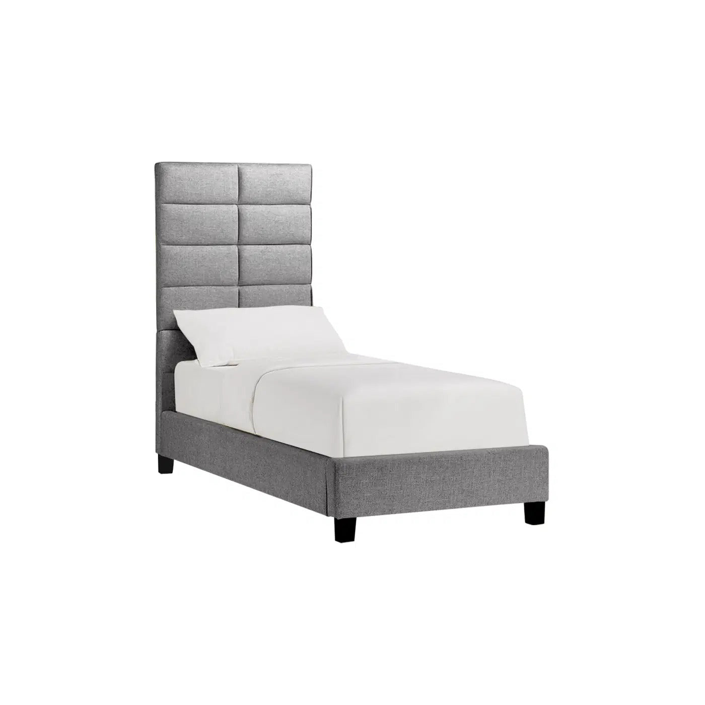 Sovereign Single Bed in Charcoal Velvet
