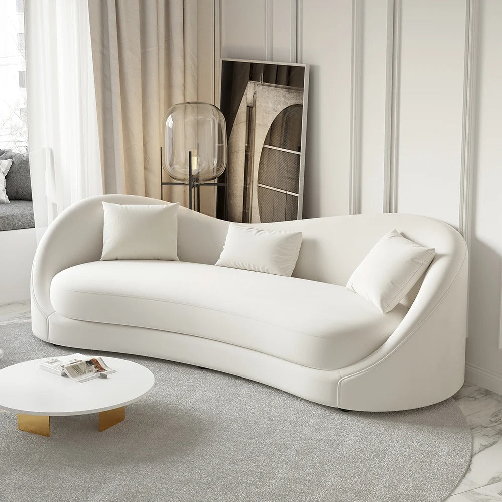 Wavy Freeform Sculptural Sofa