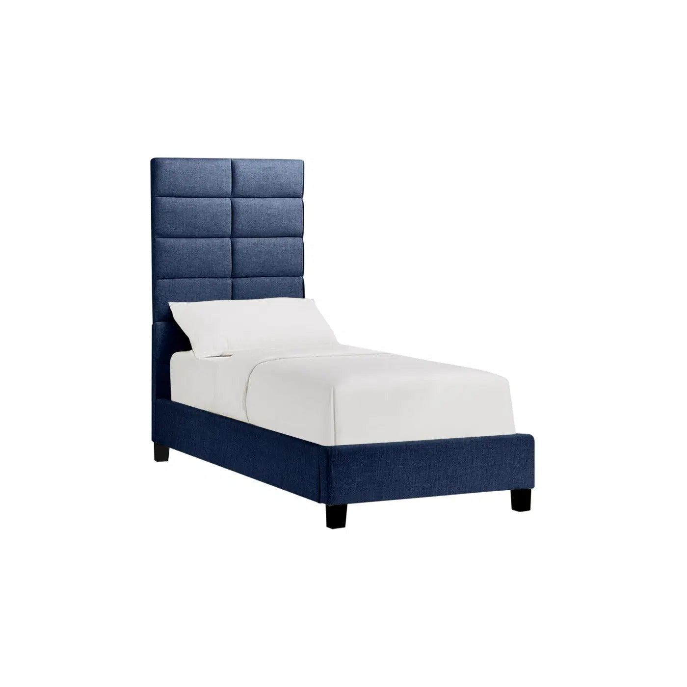 Sovereign Single Bed in Charcoal Velvet