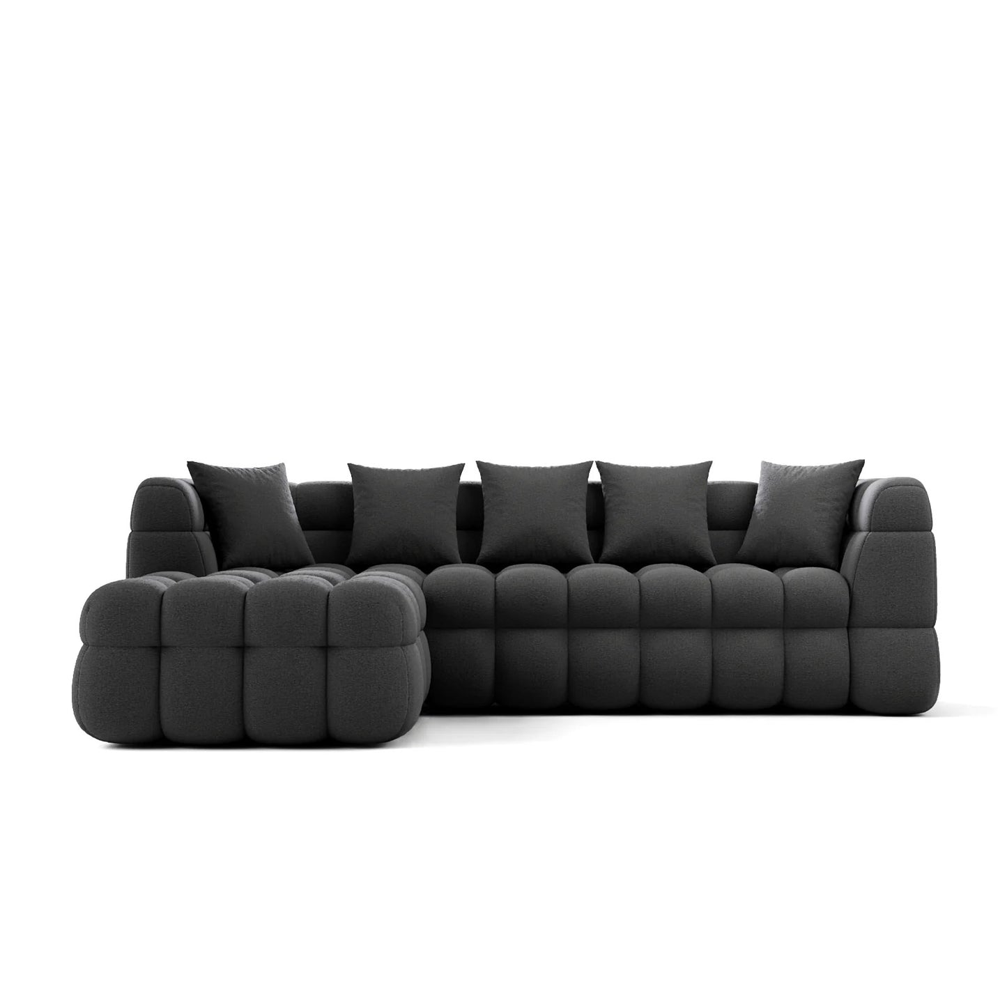 Deep Seating Fabric Sofa and Corner Unit Set