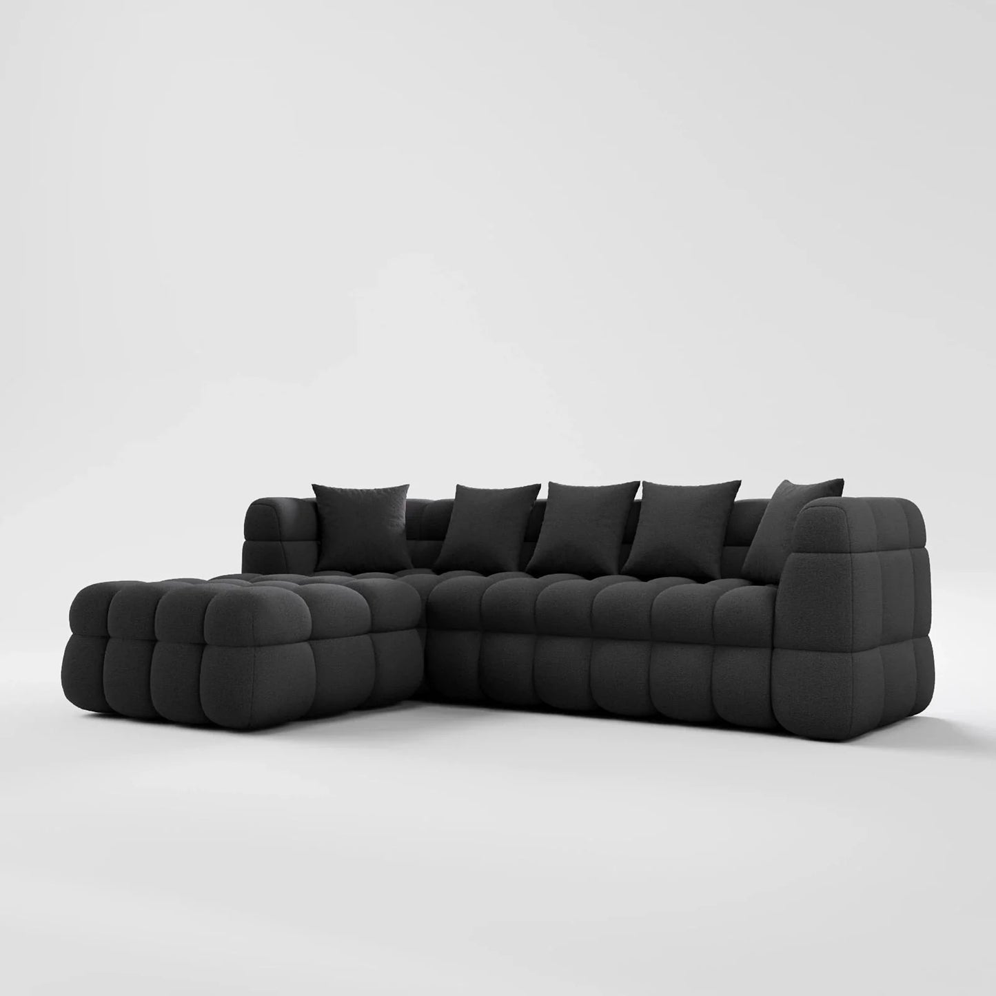 Deep Seating Fabric Sofa and Corner Unit Set