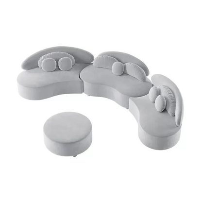 Low-Profile Deep-Seating Sectional Living Room Group