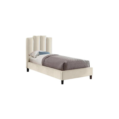 Modern Off-White Panel Single Bed