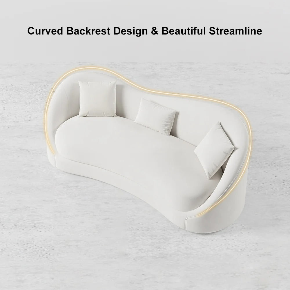 Wavy Freeform Sculptural Sofa