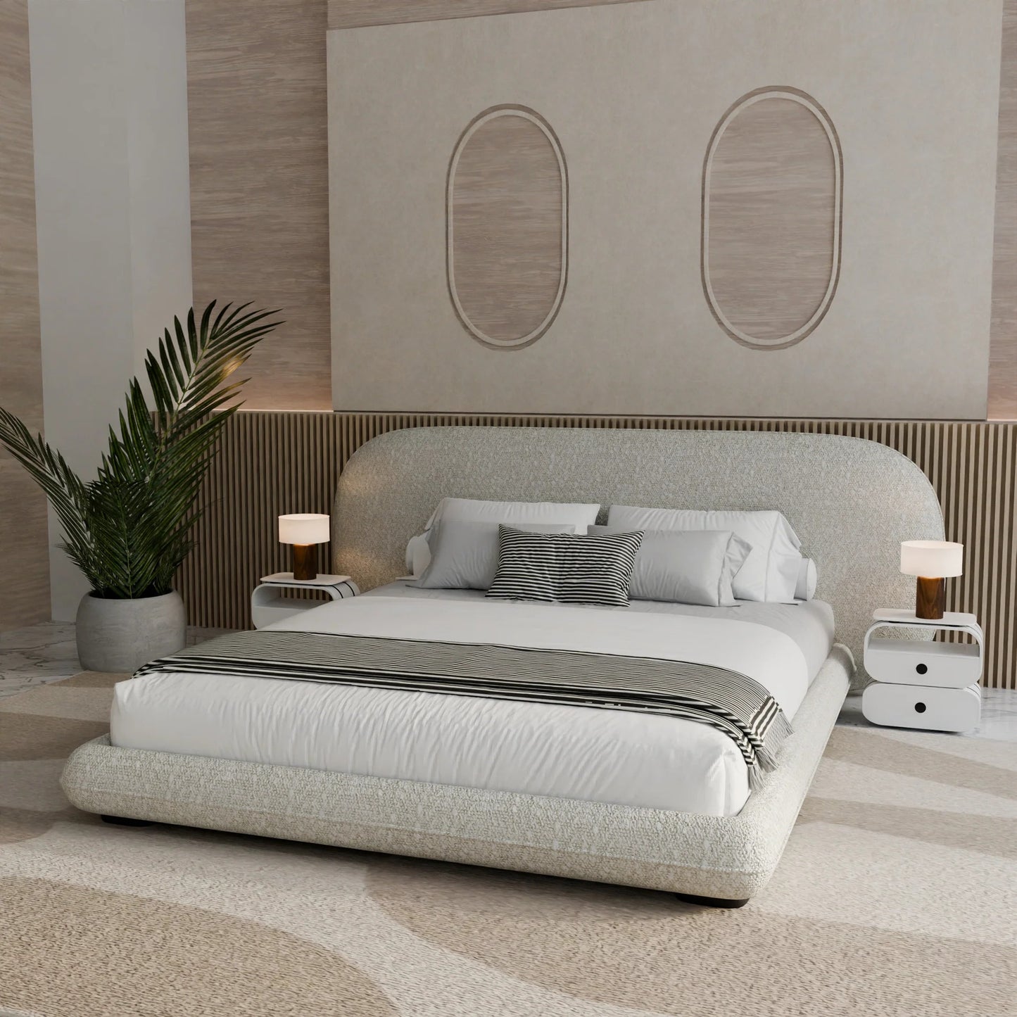 Horizon Rounded Low-Profile Bed