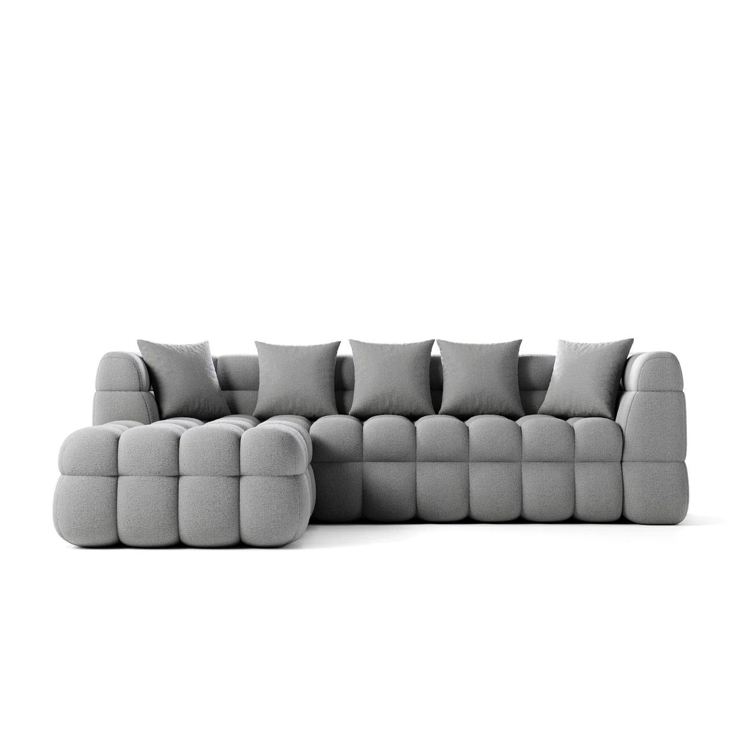 Deep Seating Fabric Sofa and Corner Unit Set