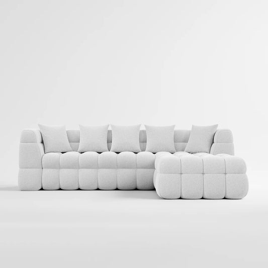 Deep Seating Fabric Sofa and Corner Unit Set