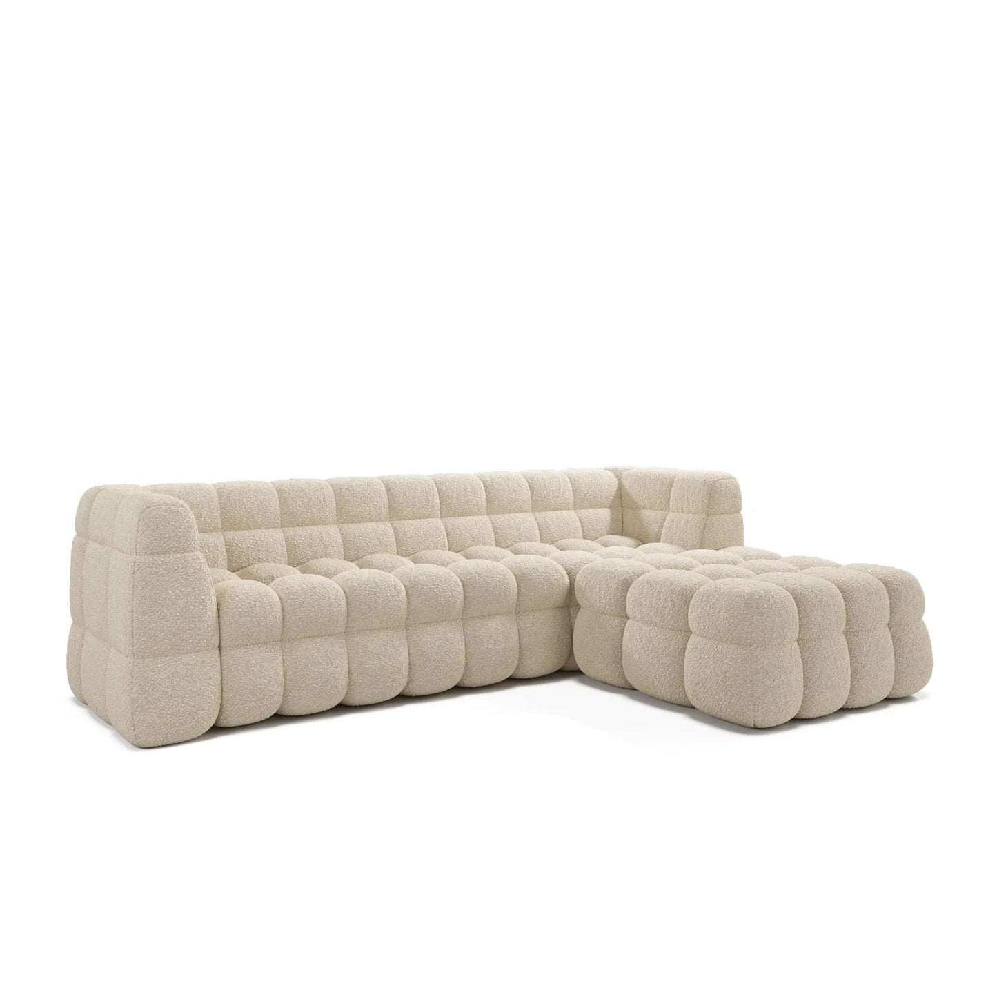 Deep Seating Fabric Sofa and Corner Unit Set