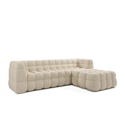 Deep Seating Fabric Sofa and Corner Unit Set