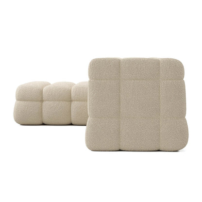 Deep Seating Fabric Sofa and Corner Unit Set
