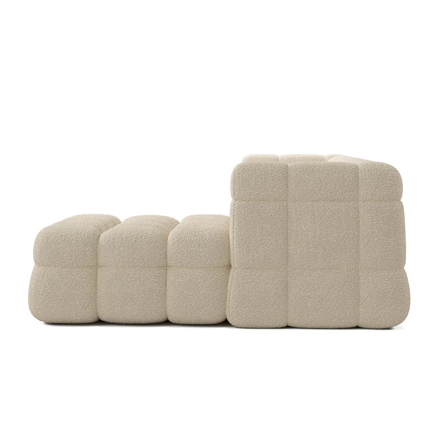 Deep Seating Fabric Sofa and Corner Unit Set
