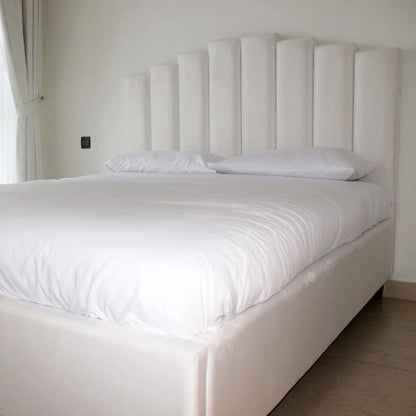 Modern Off-White Panel Single Bed