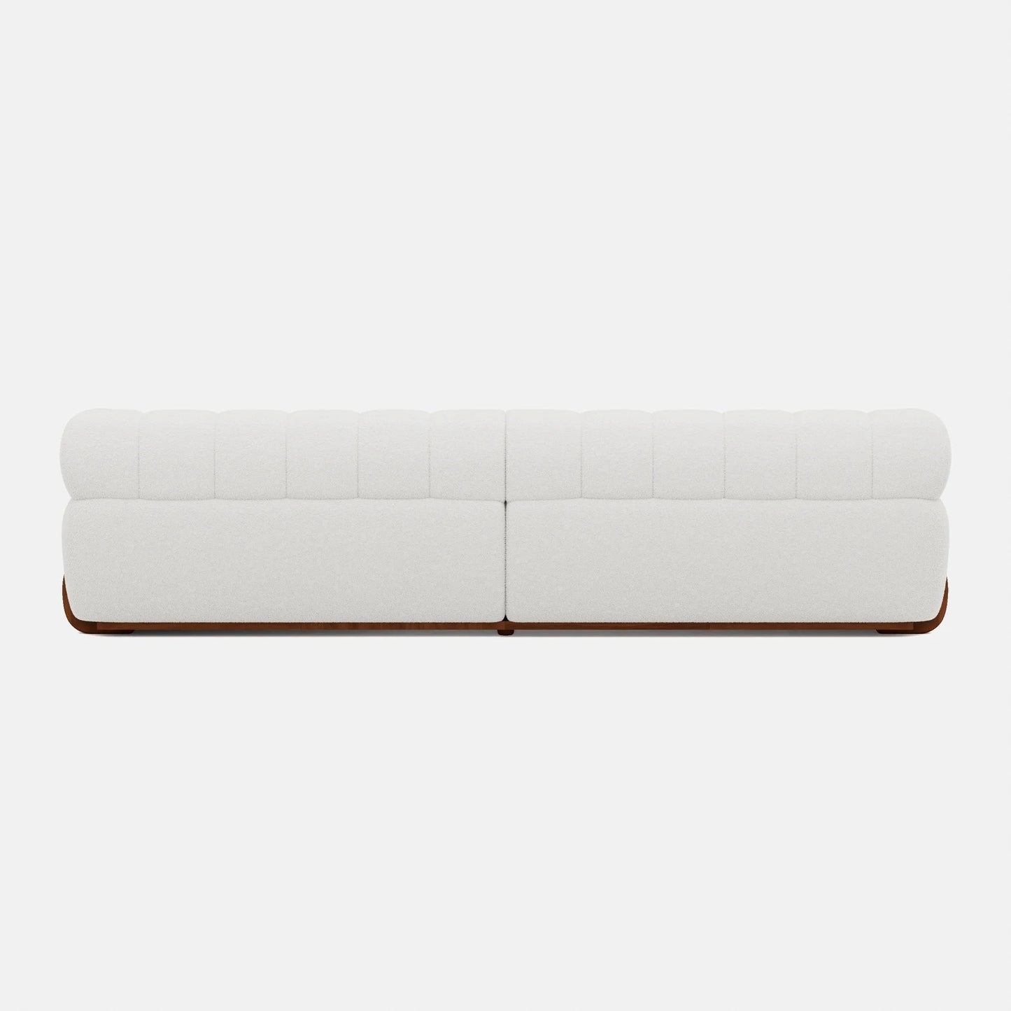 Chic White Oversized Floor Sofa