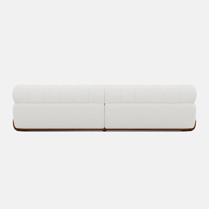 Chic White Oversized Floor Sofa