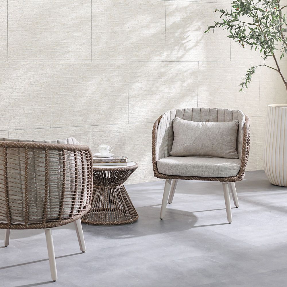 Stylish All Weather Woven Seating Set for Compact Modern Balconies