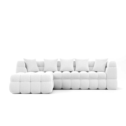 Deep Seating Fabric Sofa and Corner Unit Set