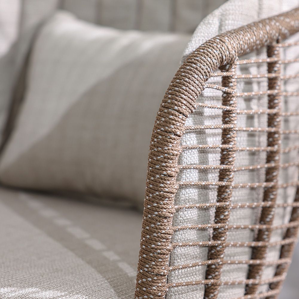 Stylish All Weather Woven Seating Set for Compact Modern Balconies