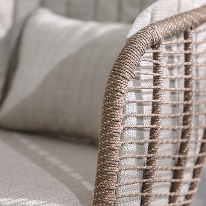 Stylish All Weather Woven Seating Set for Compact Modern Balconies