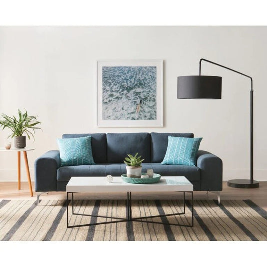 Contemporary 3-Seater Fabric Sofa