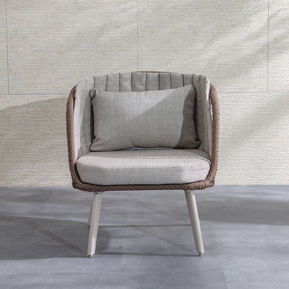 Stylish All Weather Woven Seating Set for Compact Modern Balconies