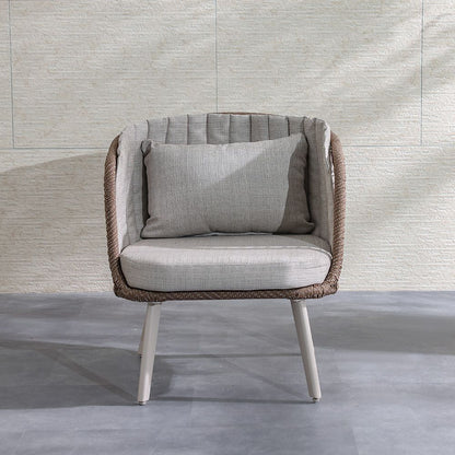 Stylish All Weather Woven Seating Set for Compact Modern Balconies