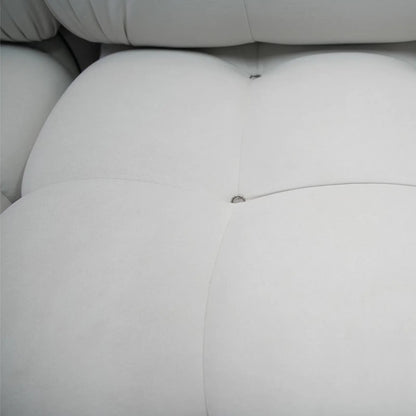 Modern Leather Sectional Sofa Set with Chaise