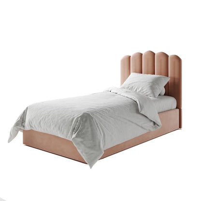 Teddy Fabric Upholstered Kids Bed