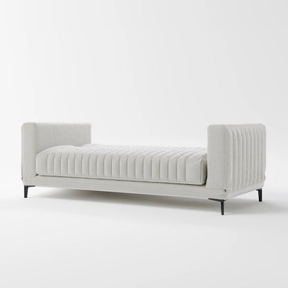 Luxe Ribbed Velvet 3-Seater Sofa Bed