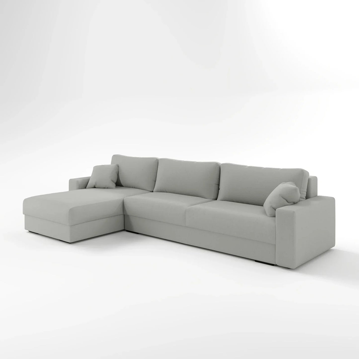 Earth-Tone Grand Sectional 4 Bed Sofa Bed