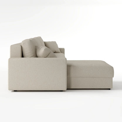 Earth-Tone Grand Sectional 4 Bed Sofa Bed