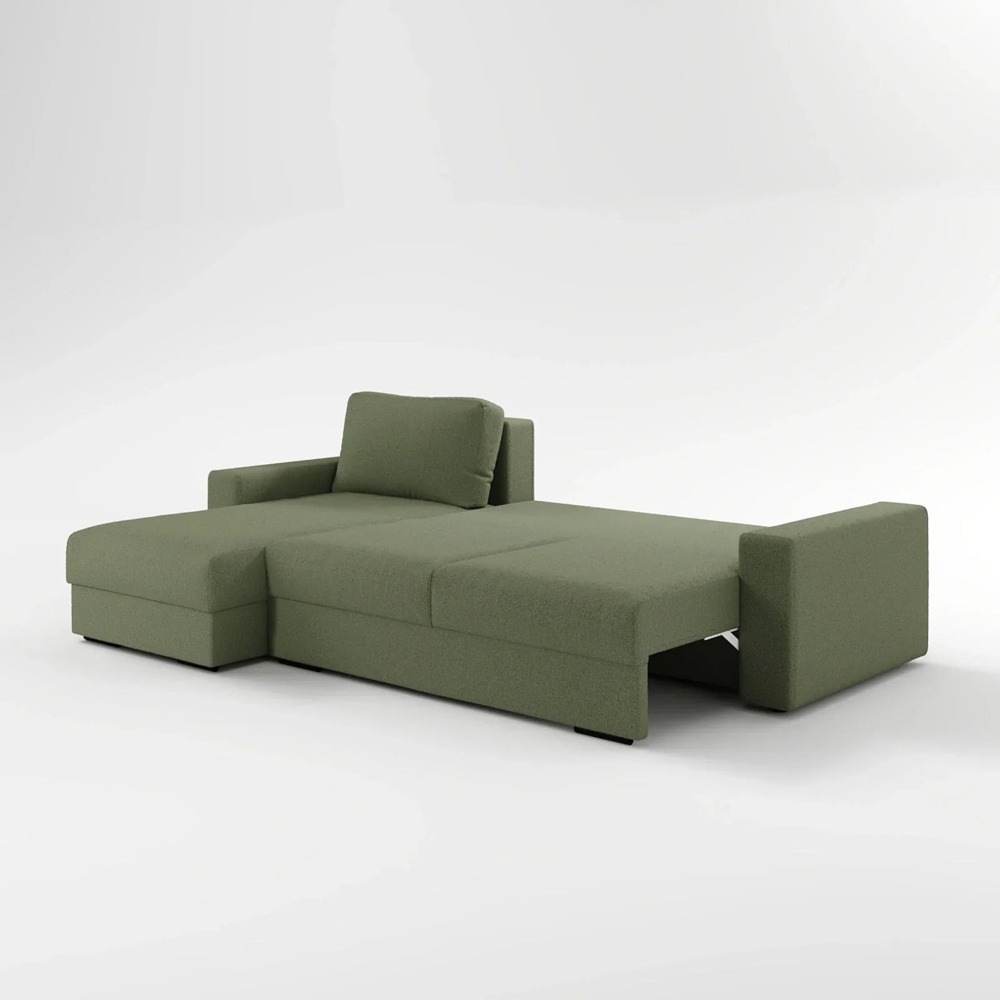Earth-Tone Grand Sectional 4 Bed Sofa Bed
